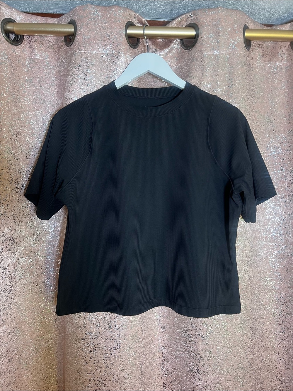 🏋🏼 Nike Black Zenvy Dri-fit Ribbed Tee